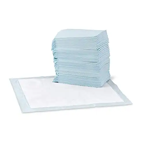 Amazon Basics Dog Pee Pads with Leak-Proof Quick-Dry Design (Pack of 100)