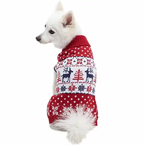 Blueberry Pet Vintage Ugly Christmas Dog Sweater