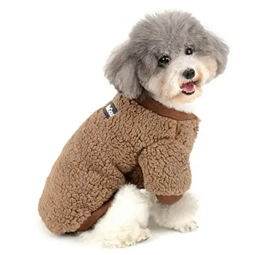 Zunea Sherpa Small Dog Winter Fleece Vest