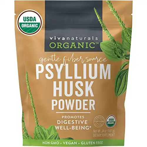 Organic Psyllium Husk Powder (1.5 lbs.)